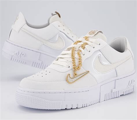 nike air force pixel weiß